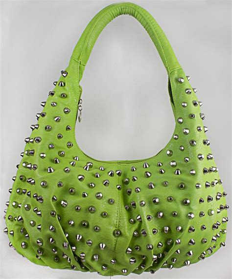 lime green evening bag.